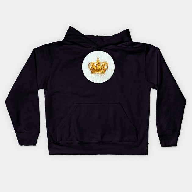 Painted Crown Kids Hoodie by Duukster